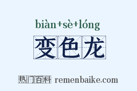 变色龙是什么意思的图片